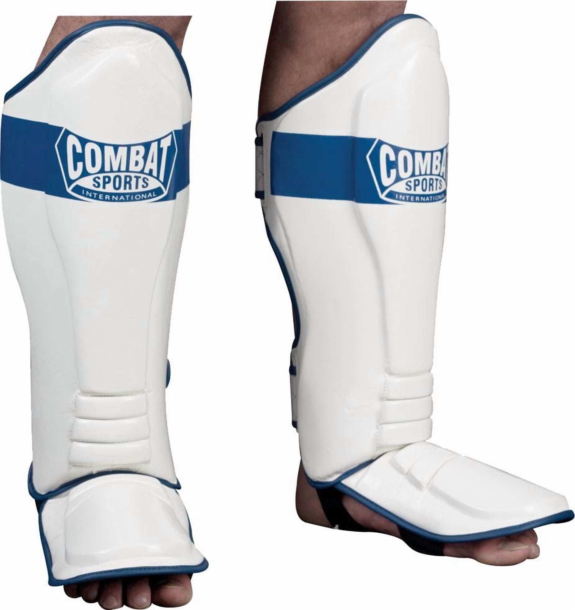 Combat Sports MMA Kickboxing Shin Guards Regular White