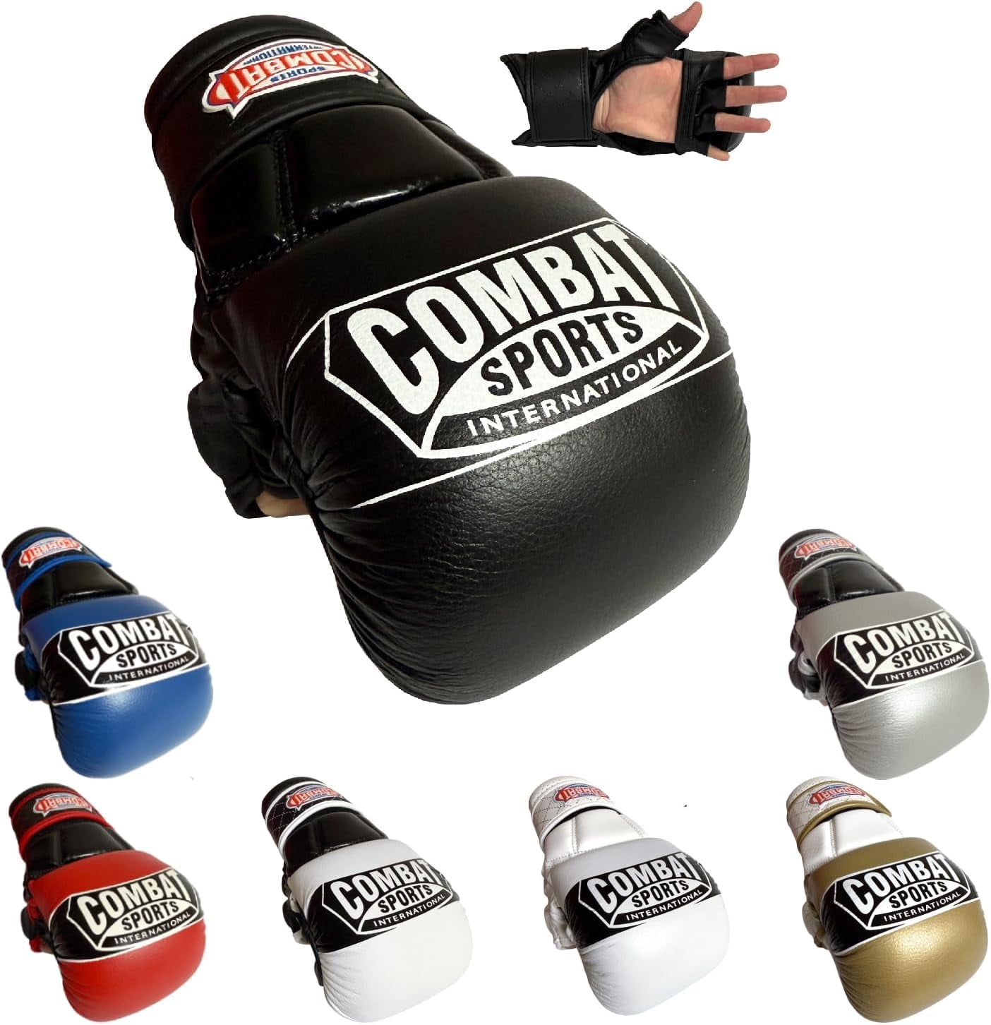Combat Sports Max Strike MMA Training Gloves, Open Palm Fingerless