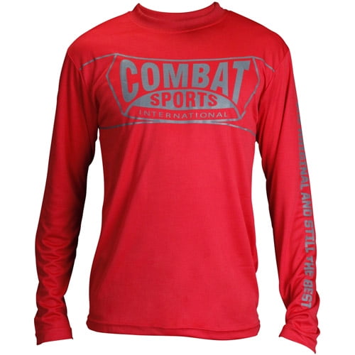 Combat Sports Performance Long Sleeve Stay-Dri T-shirt Large Red