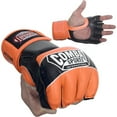 thumbnail image 1 of Combat Sports Pro Style MMA Gloves Grappling Sparring Kickboing Muay Thai Punching Bag Training Youth Large Neon Orange, 1 of 1