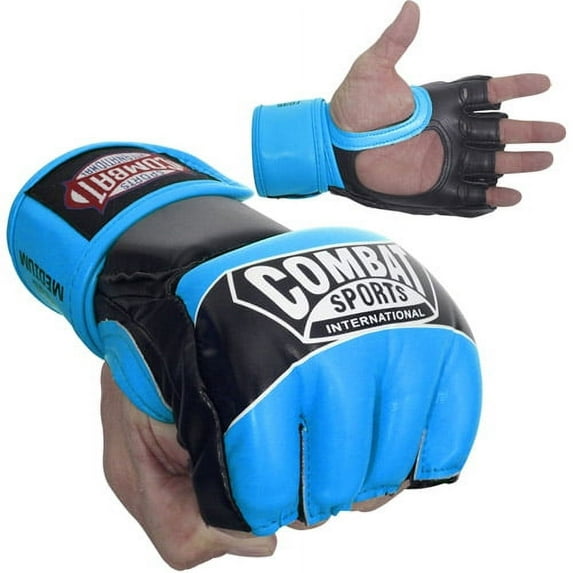 Combat Sports Pro Style MMA Gloves Small Electric Blue