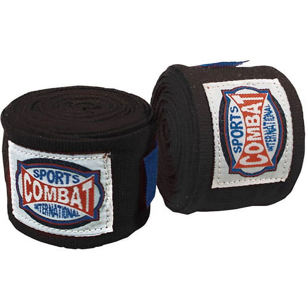 Combat Sports Semi-Elastic Handwraps - 10 Pack Black