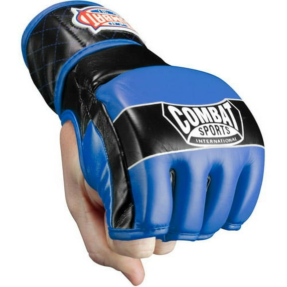 Combat Sports Traditional MMA Fight Gloves XLarge Black / Blue