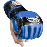 قفازات القتال التقليدية MMA قفازات XLarge أسود / أزرق