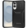 thumbnail image 1 of Combat Tough Series Hybrid Case with Camera Lens Cover for Samsung Galaxy S25 Edge - Black, 1 of 1