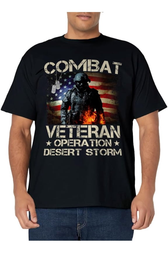 Combat Veteran Operation Desert Storm Soldier T-Shirt