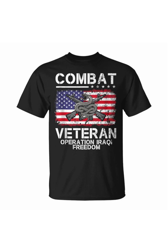 Combat Veteran Operation Iraqi Freedom Veterans Day Iraq TShirt