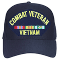 thumbnail image 1 of Combat Veteran Vietnam with Ribbons Ball Cap, 1 of 1
