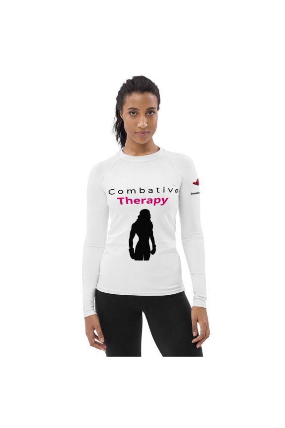 Combative Therapy Female Boxing Women's Rash Guard Long Sleeve (2XL)