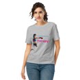 thumbnail image 1 of Combative Therapy Women’s boxing organic ribbed neck t-shirt copy (Heather Grey, L), 1 of 4