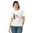 thumbnail image 1 of Combative Therapy Women’s boxing organic ribbed neck t-shirt copy (Off White, 2XL), 1 of 4