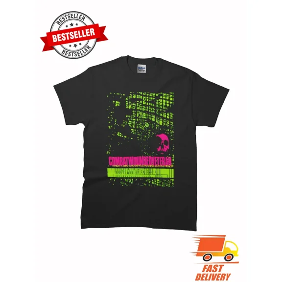 Combatwoundedveteran Electric Youth Crew Classic MAN WOMAN T-Shirt SIze S-5XL