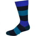 thumbnail image 1 of Combed Cotton Colorful Rugby Striped Patterned Men's Socks M8050U, 1 of 6