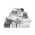 thumbnail image 1 of Luxurious Soft Cotton Decorative 6 Piece Towel Set, Dark Grey / Light Grey, 1 of 6