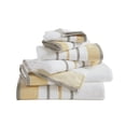thumbnail image 1 of Luxurious Soft Cotton Decorative 6 Piece Towel Set, Gold / Grey, 1 of 6