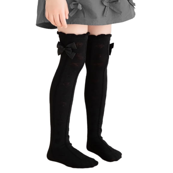 Combed Cotton Knees High Socks Soft & Stretchy Over The Knee Socks for Children 3 to 10 for School Parties & Photoshoots