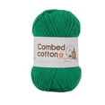 thumbnail image 1 of Combed Cotton Yarn for Hand Knitting & Crochet, Smooth Coffee Shade, Mercerized Finish for Soft Projects, Ideal for Scarves Sweaters Amigurumi and Home Decor Crafts, 1Pcs Green, 1 of 6