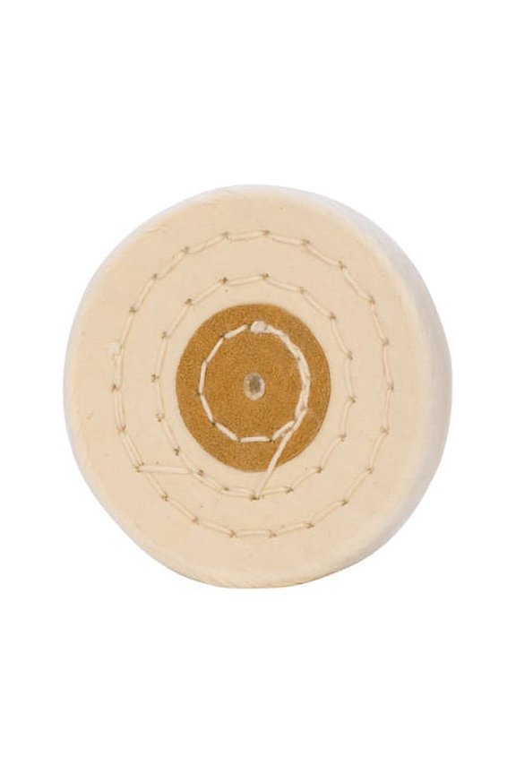 Combed Finex Muslin Buff--Stitched, Leather Center