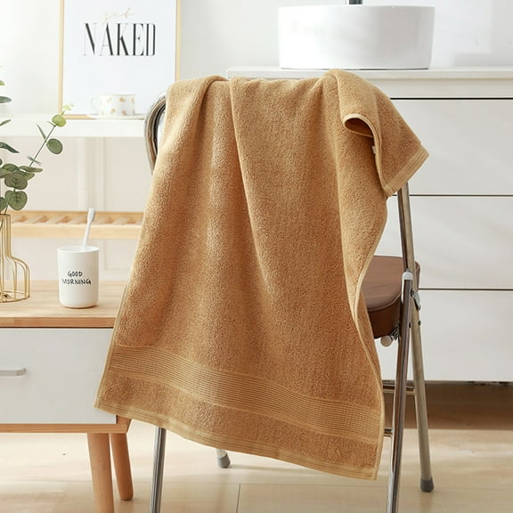 Combed Long-Staple Cotton Small Bath Towel 50*100Cm, Pure Cotton, Dark Brown, A Polyester Bath Towel Color:I Material:Cotton