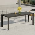 thumbnail image 1 of Combes Aluminum Outdoor Dining Table, Black, 1 of 7