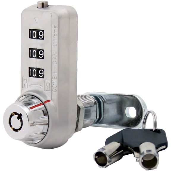 Combi-Cam FJM Security 7440M & Keys, 0.875, Chrome