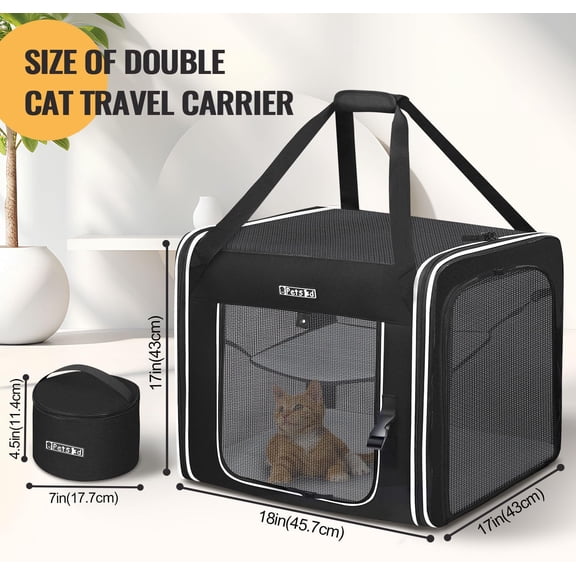 Combinable Pet Carrier for Large Cat or Medium Dog