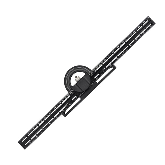 Combination Angle Ruler, Adjustable 0 360 Degree Measuring Square, Carpentry Tools Carpenter Square Protractor Measure Ruler for Engineers, Joiners, Carpenter