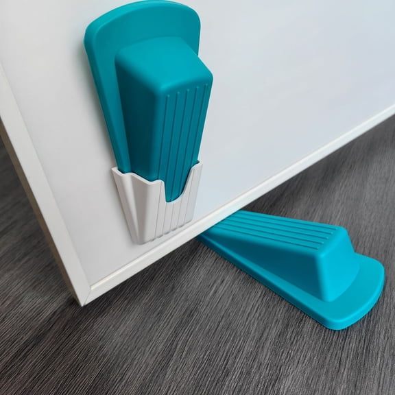 Combination Door Wedge Stopper & Storage Device - Anti-Collision Solution for Home and Office