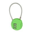 Combination Lock 3 Digit Outdoor Padlock for School Gym Locker Sports