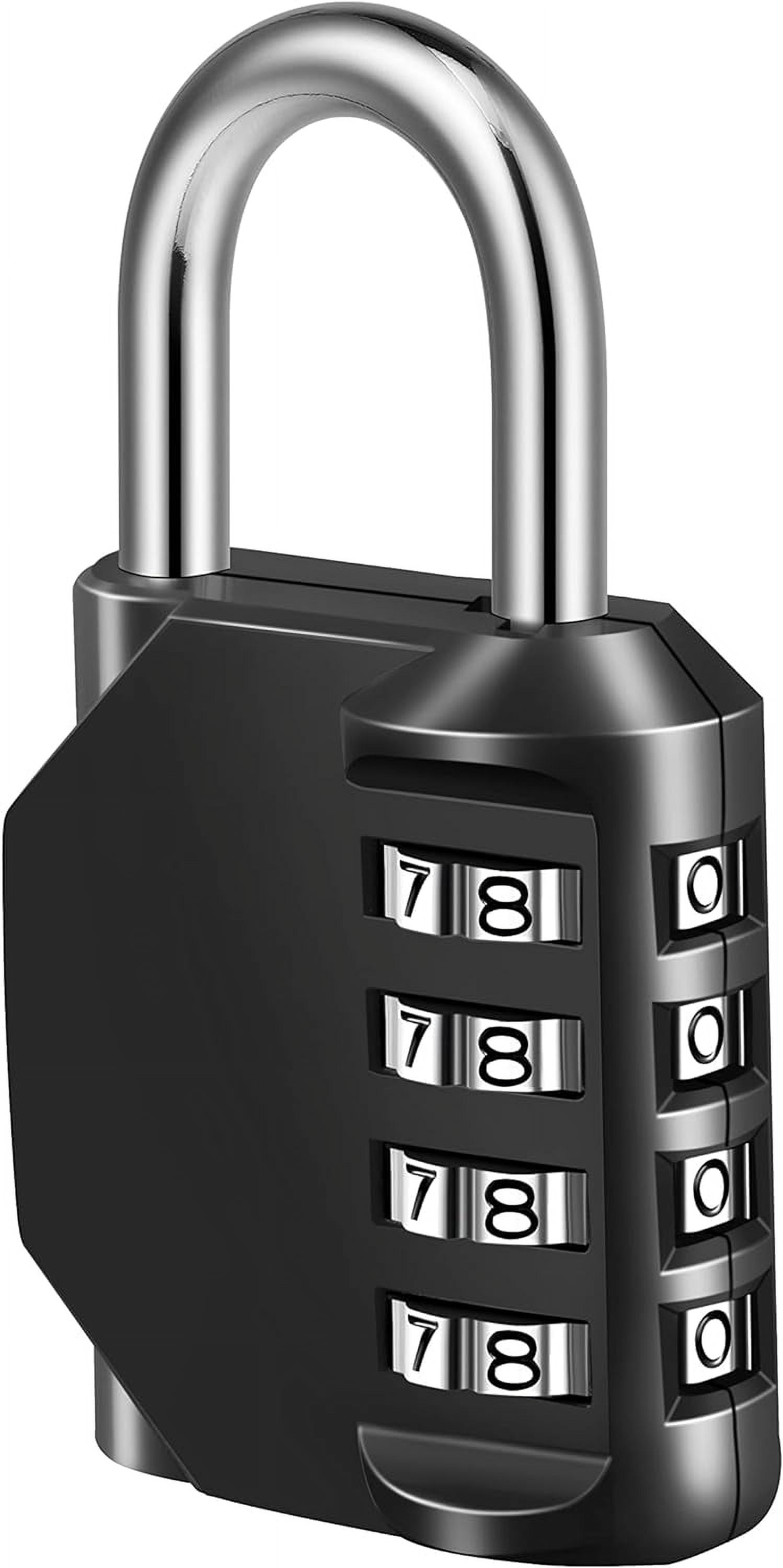 Combination Lock, 4 Digit Combination Padlock for School Gym Sports