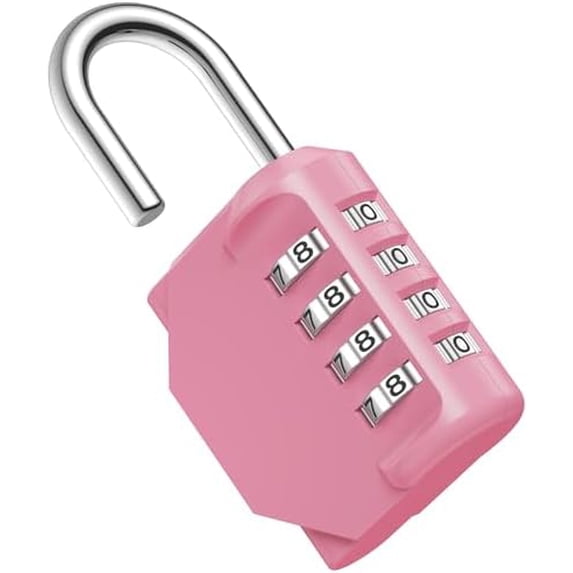 Combination Lock 4 Digit Waterproof Locker Locks Secure Outdoor Padlock ...