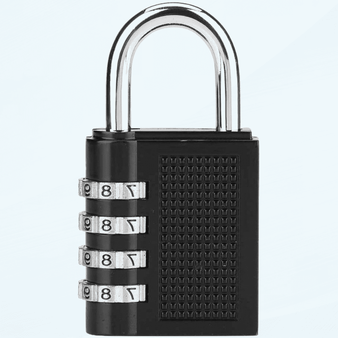 Combination Lock, 4 Digits Combo Padlock Resettable Locks with Key