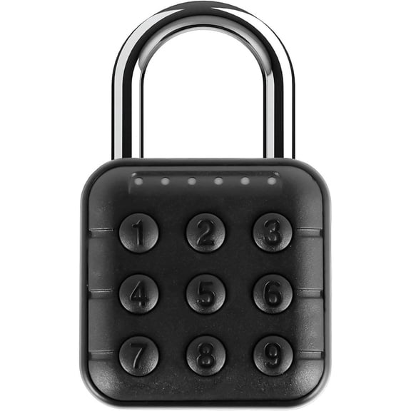 Combination Lock, 6 Digit Password Locker Lock Zinc Alloy Code Digital Padlock, Push Button Safe Padlock Security Padlocks, Combination Padlock for Gym and School Lockers(Black)