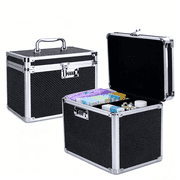 Combination Lock Box, Security Lock Boxes for Documents, Valuables, Medicine & Money - 10 x 7.25 x 7.75 Inch-Black