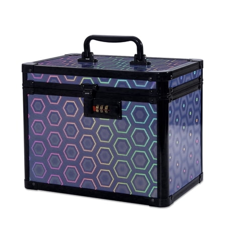 Security Lock Box with Combination Lock, Lockable Storage for Medicine, Jewelry, Cash & Cosmetics-Colorful Blue price history and forecast - Trotianingyu TY-CLB-CBlue