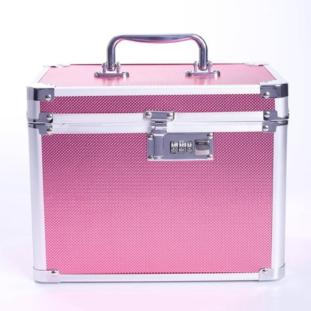 Combination Lock Box, Security Lock Boxes for Documents, Valuables, Medicine & Money-Rose
