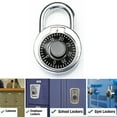 thumbnail image 1 of 1Pk Combination Lock 3-Digit Padlock Keyless Gym School Luggage Heavy Duty Steel, 1 of 6