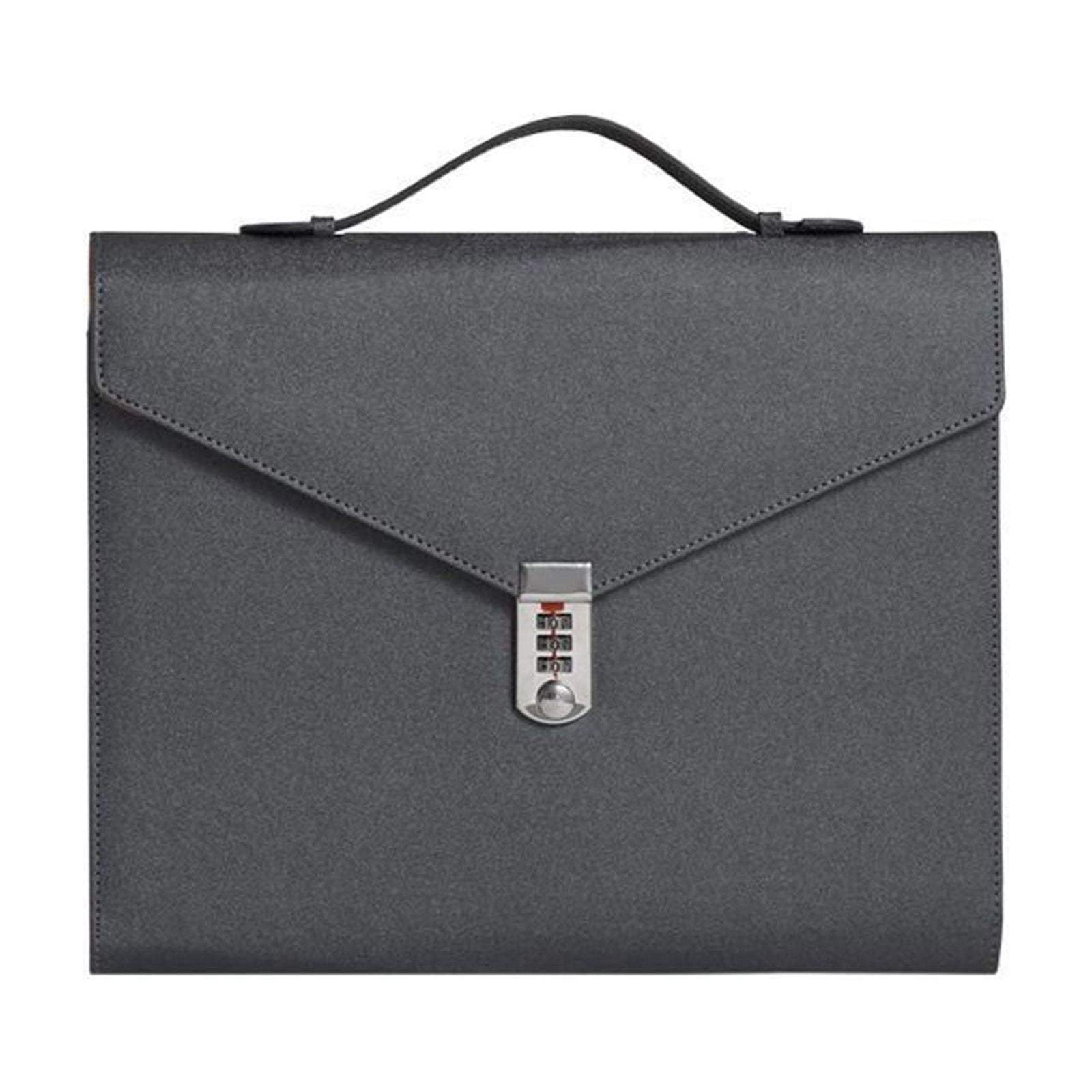 Combination Lock Document Folder Case,PU File Case with Handle for ...