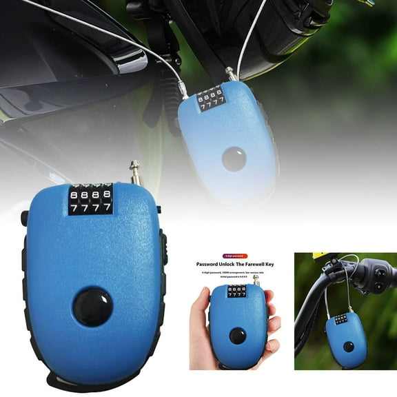 Combination Lock Lock With 70 Cm Long Individual Number Code Super Light And Compact Ideal For Short Term Securing Of Pushchairs !