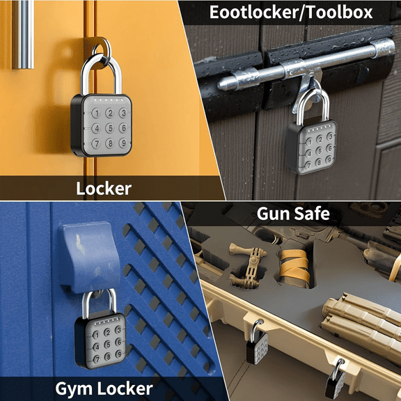 Combination Lock Padlock for Locker: Gym Combo Lock - Travel Locker Lock for Indoor and Outdoor - High Security, 2 Pack