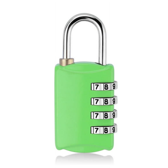 Combination Lock Resettable 4 Digit Padlock Outdoor Waterproof Combo Lock for School Gym Locker Fence Gate Hasp Cabinet Toolbox Cases