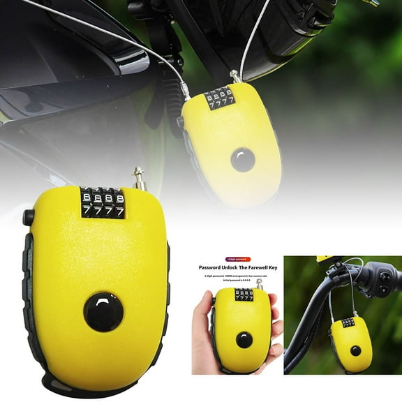 Combination Lock for Furniture with 70cm Steel and Individual Number Code Super Light Compact Design Ideal for Securing Pushchairs and Strollers