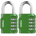 thumbnail image 1 of Combination Locks, AMIR Combination Padlock 4 Digit for Luggage Door School Locker Toolbox Storage Box Bike Green, 1 of 11