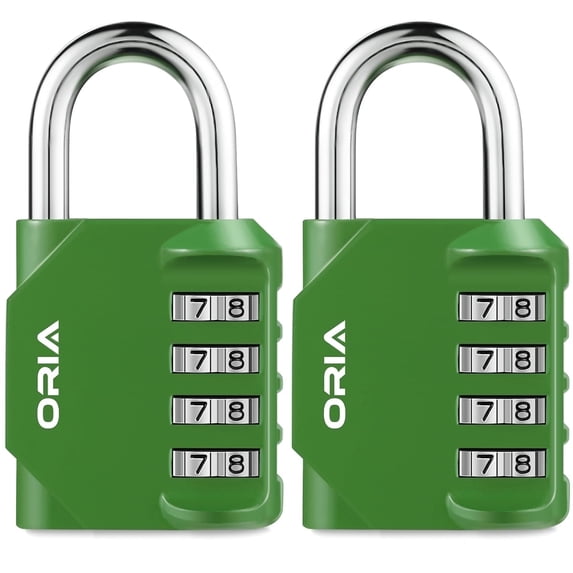 Combination Locks, AMIR Combination Padlock 4 Digit for Luggage Door School Locker Toolbox Storage Box Bike Green