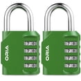thumbnail image 1 of Combination Locks, AMIR Combination Padlock 4 Digit for Luggage Door School Locker Toolbox Storage Box Bike Green, 1 of 11