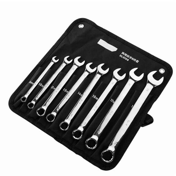 Combination Open End Wrench Repair Tools Socket Spanner 8/10/12/13/14/15/17/19mm