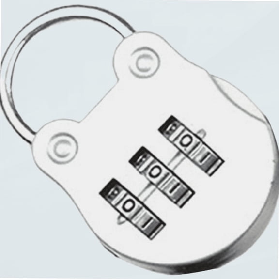 Combination Padlock 3 Digit for School Gym Locker.Case, Storage Room, Fence, Resettable Combo Lock Silver Gray 1
