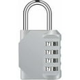 thumbnail image 1 of Combination Padlock, Code Padlock for Locker, 4 Digit Combination Lock for Gym, School, Gate, Shed, Garage, Storage, Luggage Lockers and Tool Box, 1 of 1