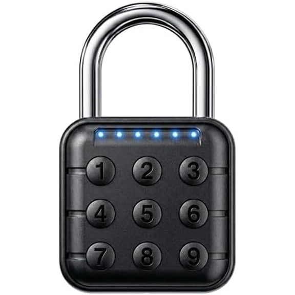 Combination Padlock  Combination Lock with 6-Digit Code, Digital Padlock with Keyless Entry, IP67 Waterproof Zinc Alloy Lock for Locker, Gym, Travel, Outdoor, Gate (Black)$$Tools & Hardware Other