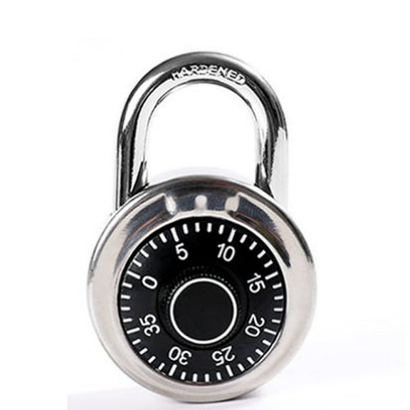Combination Padlock, Fixed Dial Combination Padlock, Master Coded Lock With Round, Set Your Own Combination Locker Lock